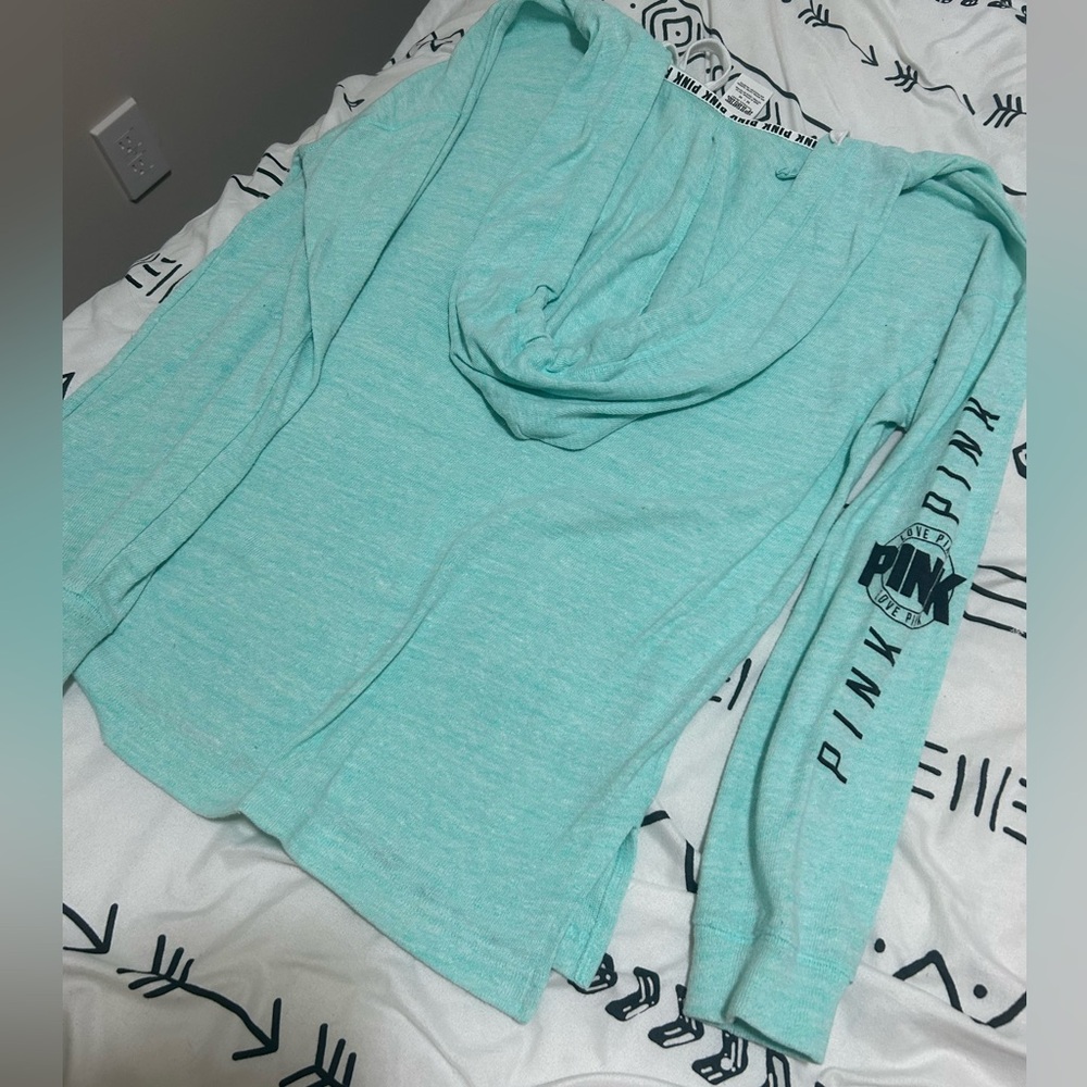Victoria's Secret PINK Mint Hoodie V - Picture 5 of 5